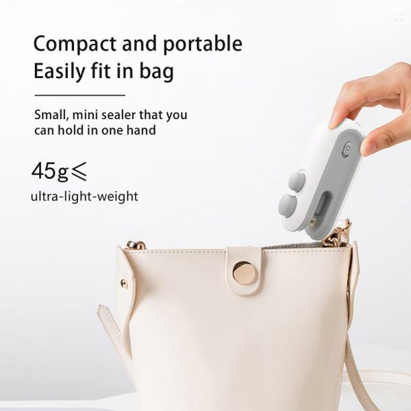 Mini Snack Bag Sealing Machine2 In 1 Heat Usb Rechargeable Snack Bag Selaerplastic Bag Resealing Machine Keep Food Fresh