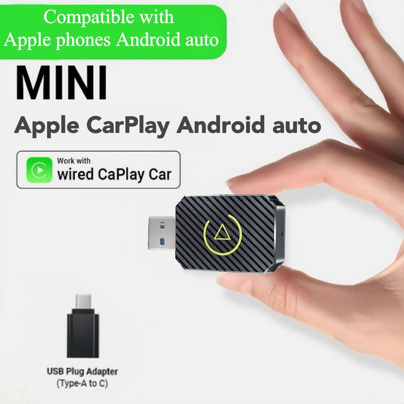 Wireless Apple CarPlay Adapter for Factory Wired Cars from 2016 Onwards - 2-in-1 Wireless CarPlay & Android Auto Adapter