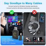 Wireless Apple CarPlay Adapter for Factory Wired Cars from 2016 Onwards - 2-in-1 Wireless CarPlay & Android Auto Adapter